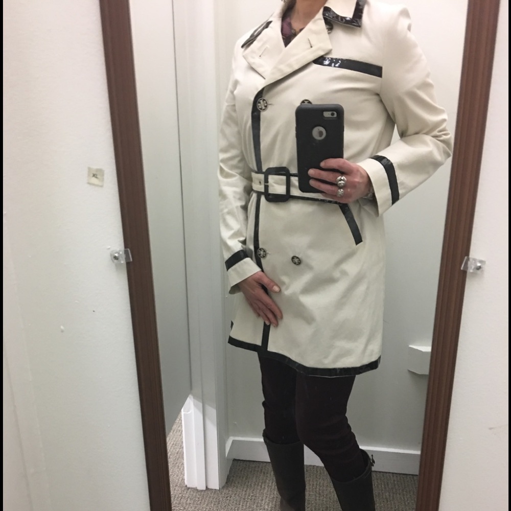 Tory Burch amazingly gorgeous canvas trench coat - Picture 6 of 7